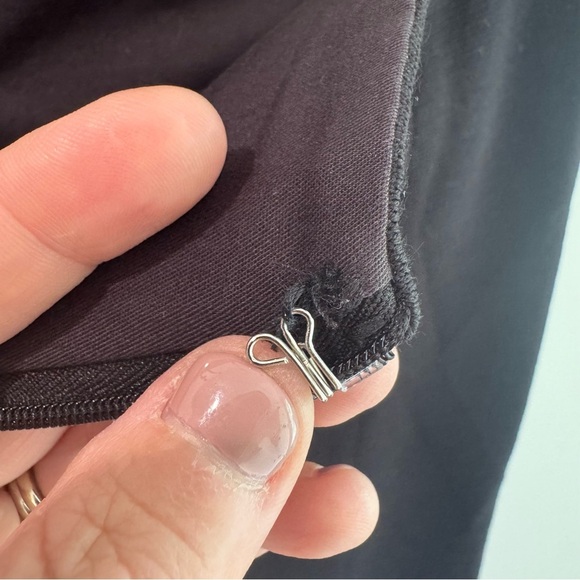 Tory Burch Wool Blend Leather Trimmed Mini Skirt Black Brown XS - Picture 7 of 8